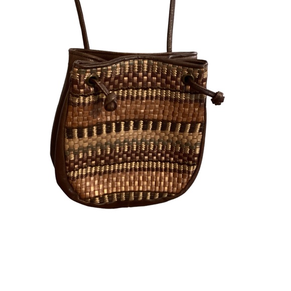 Sharif vintage small crossbody bag in earth tones Made in USA - Picture 2 of 9